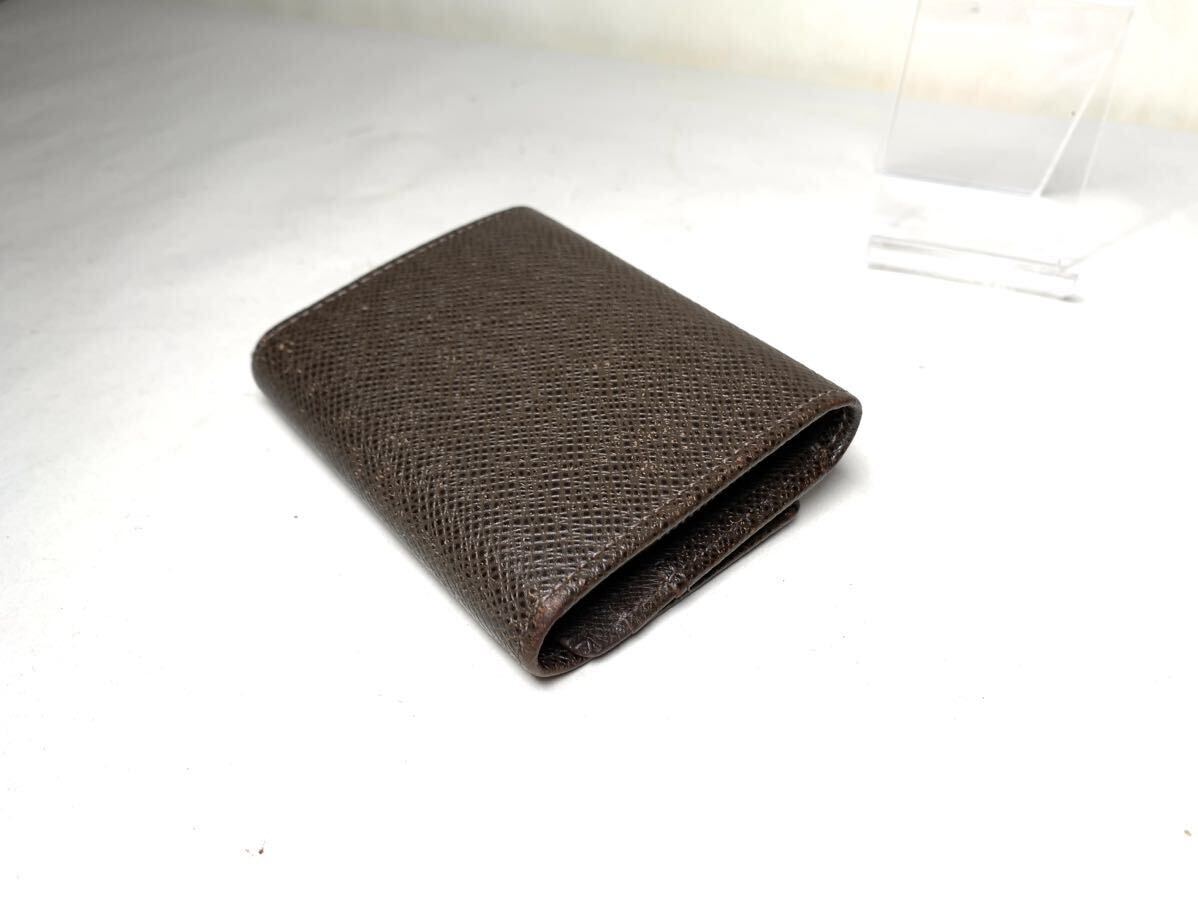 552 1円 美品　LOUIS VUITTON ルイヴィトン タイガ ポルトモネ・セルゲイ コイン パース コインケース ブラウン系 M32568 財布_画像5