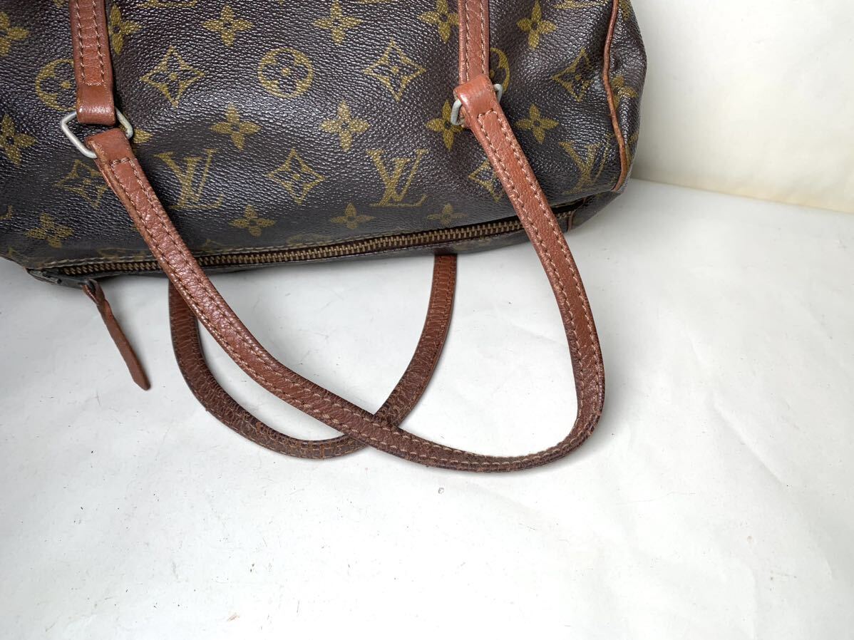  1円 LOUIS VUITTON ルイヴィトン モノグラム パピヨン26 筒型 ハンドバッグ ミニボストン M51366 ブラウン レディース の画像3