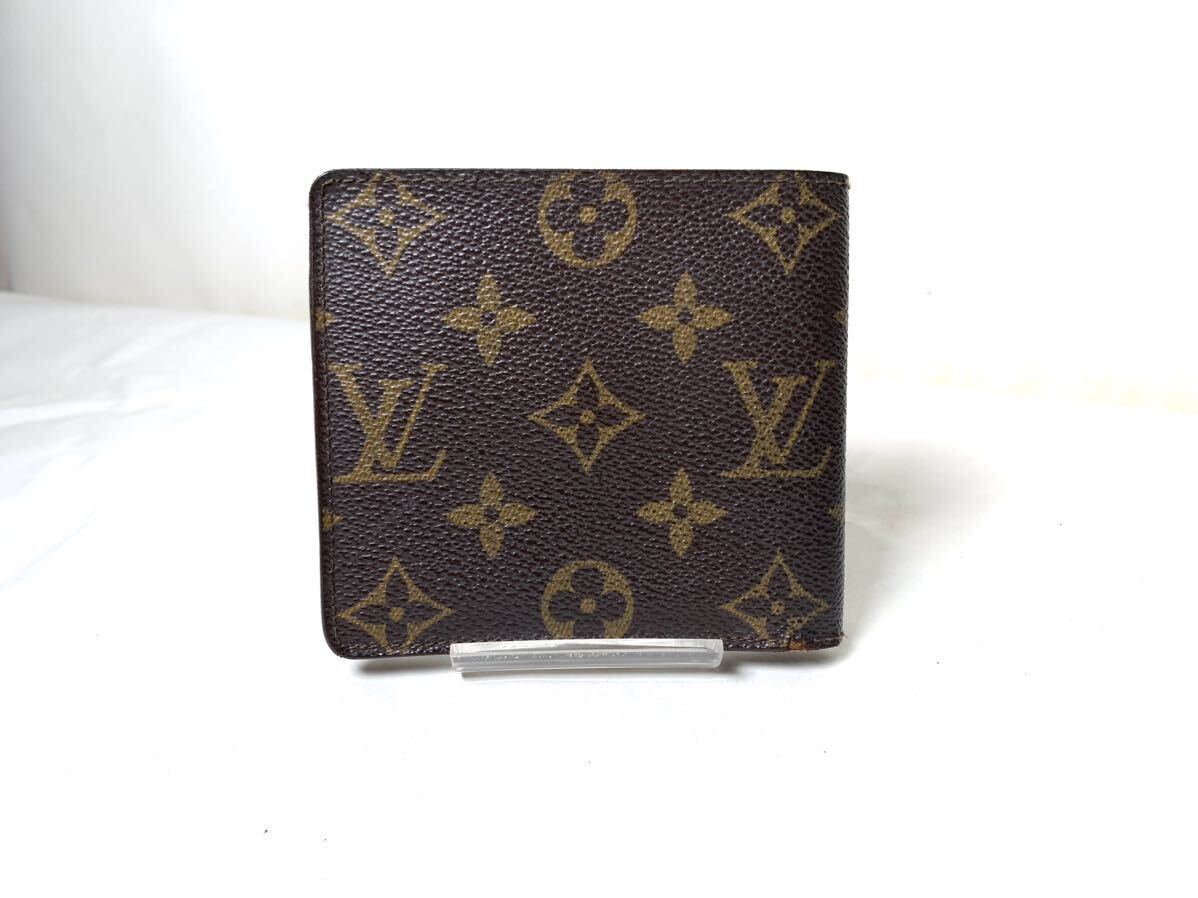 576 美品 1円 LOUIS VUITTON ルイヴィトン ミュルティブル モノグラム マルコ 二つ折 財布 ウォレット メンズ 札入 ポルトフォイユの画像2