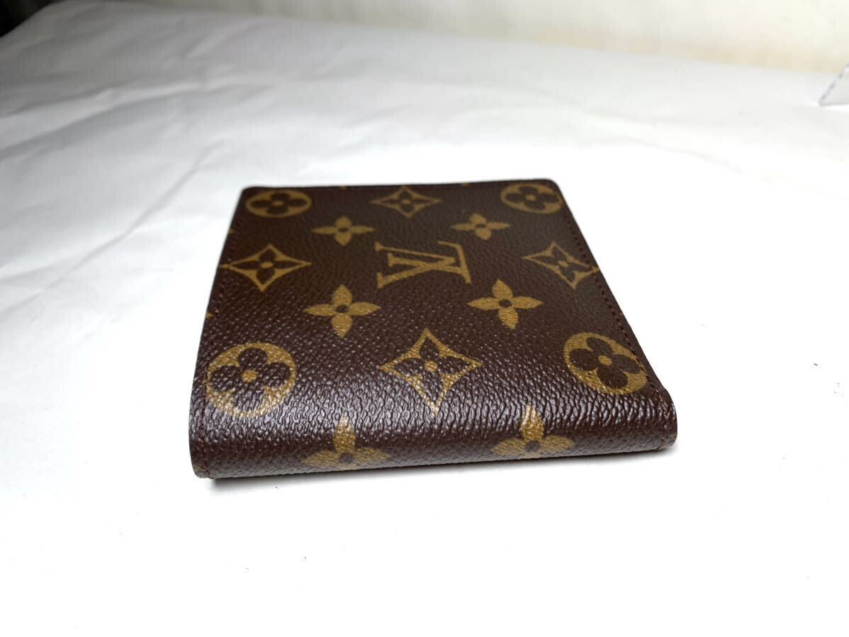 使用僅か極美品 1円 LOUIS VUITTON ルイヴィトン M61675 モノグラム ポルトフォイユマルコ 二つ折り 財布 ウォレット ミュルティブルの画像4