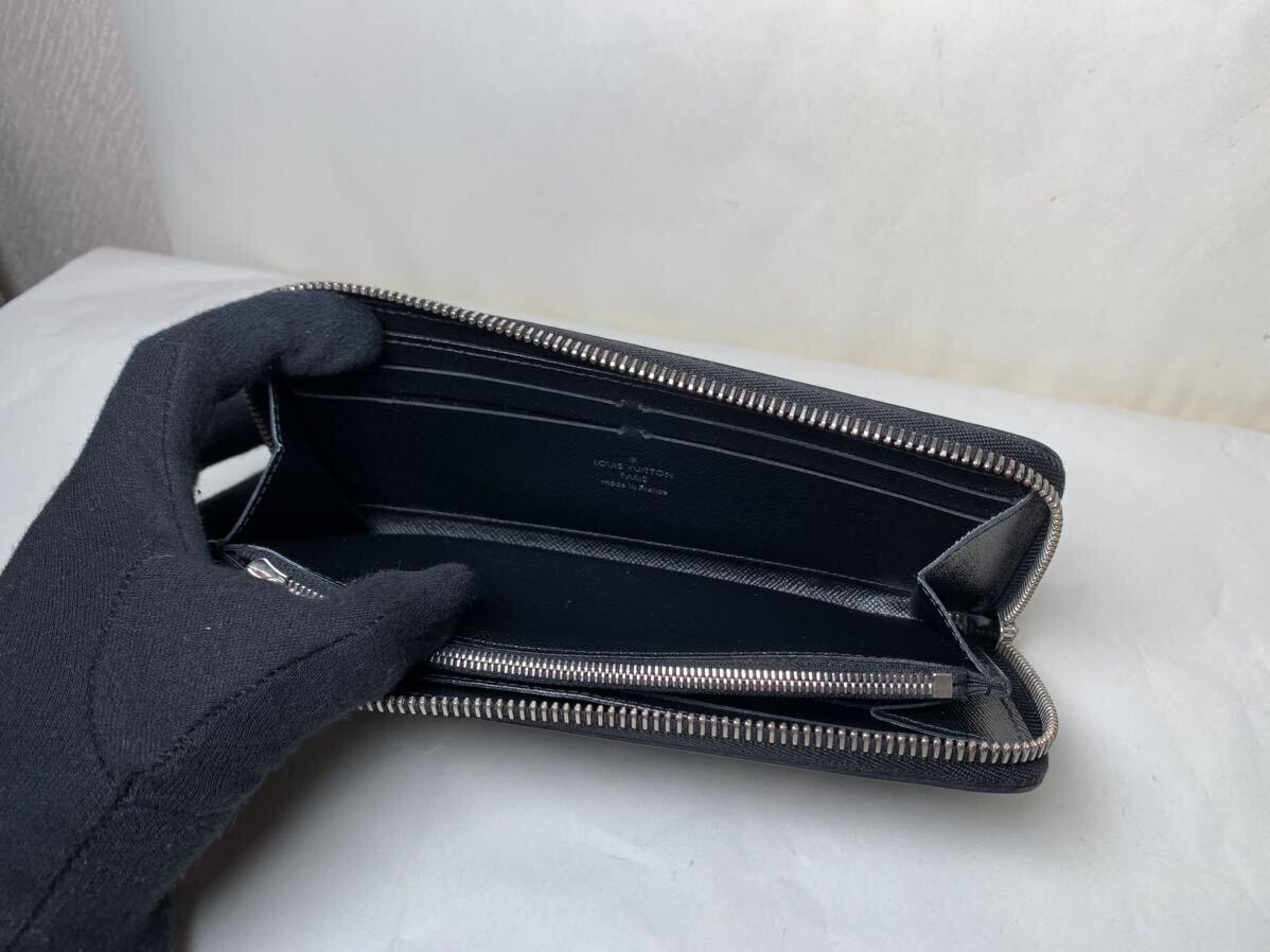 1円 ■使用僅か極美品■ LOUIS VUITTON ルイヴィトン M60915 エピ ポルトフォイユ クレマンス ラウンドファスナー 長財布 ウォレットの画像8