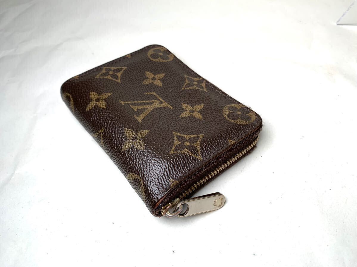 610 1円 ■外観美品■ LOUIS VUITTON ルイヴィトン M60067 モノグラム ジッピー コインパース コインケース カード入れ ブラウン系_画像3