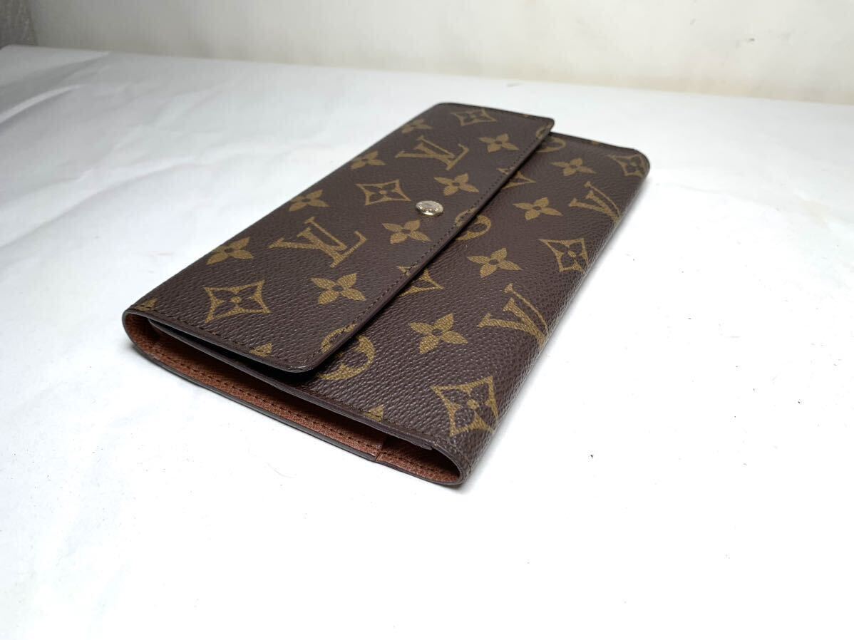 3 使用僅か極美品 LOUIS VUITTON ルイヴィトン M61215 モノグラム ポルトトレゾール インターナショナル 三つ折り 長財布 ウォレット の画像4