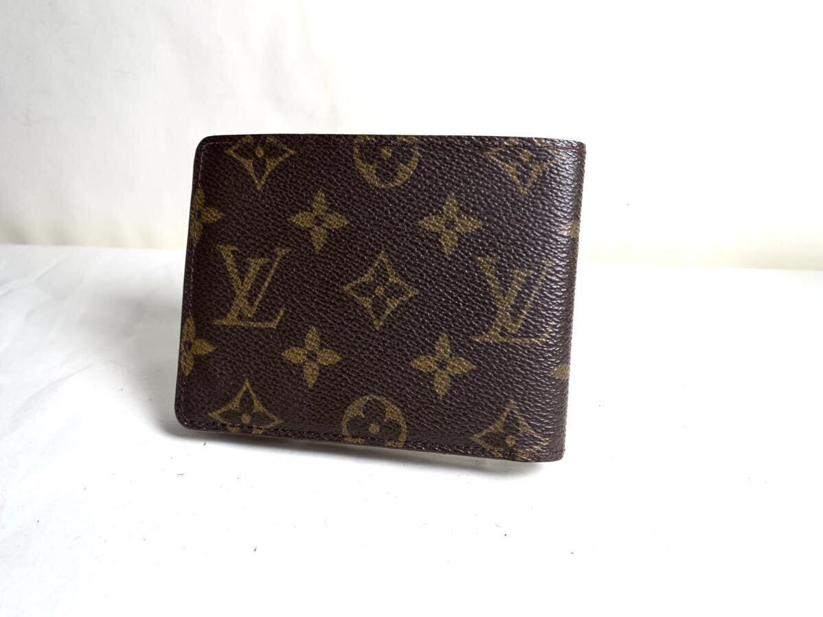 使用僅か極美品1円　LOUIS VUITTON ルイヴィトン ミュルティブル モノグラム マルコ 二つ折 財布 ウォレット メンズ 札入 ポルトフォイユ_画像2