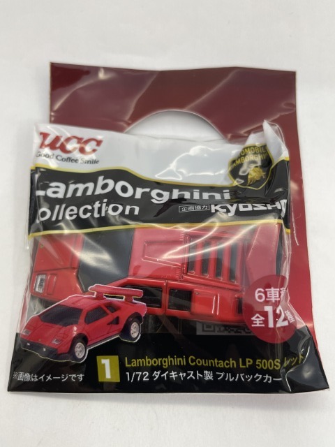 ■★ＵＣＣ　ランボルギーニコレクション　1　　カウンタック　LP500S　レッド（1/72ダイキャスト製プルバックカー）_画像5