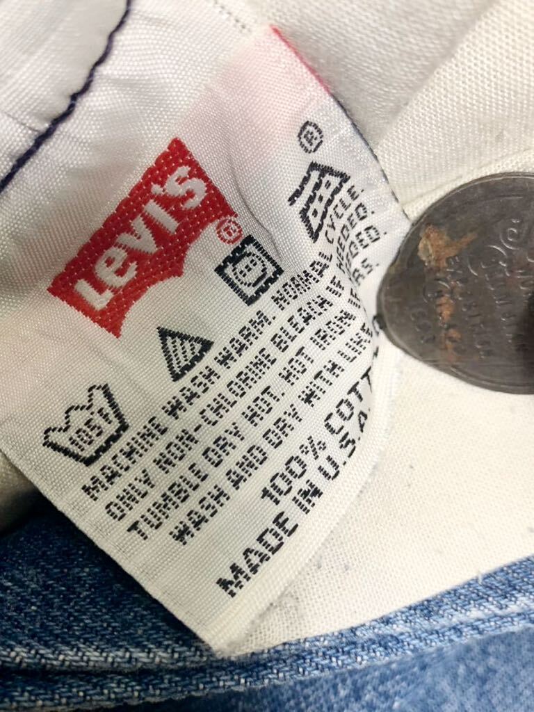 90s USA製 ビンテージ リーバイス 501 オリジナルレングス ビッグサイズ デニムパンツ levi’s ジーンズ gパン アメリカ製 米国製 ジーパン_画像6