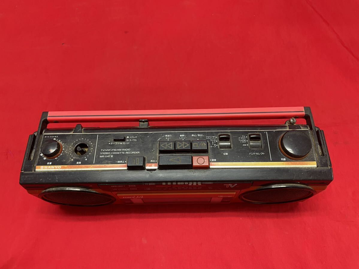 SANYO Sanyo MR-U4TⅢ radio cassette recorder radio-cassette AM