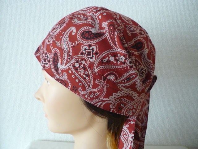  prompt decision * bandana cap *peiz Lee pattern ...* Met in na- cap * head LAP * hand made * free shipping 