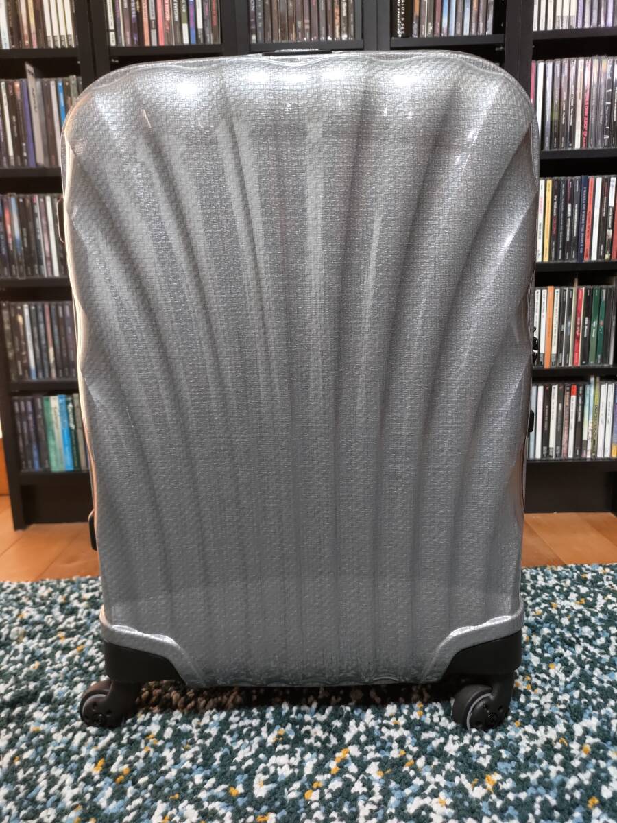 Samsonite COSMOLITE サムソナイト コスモライト スピナー55 シルバー 36L 1.8kg 53449 美品_画像1