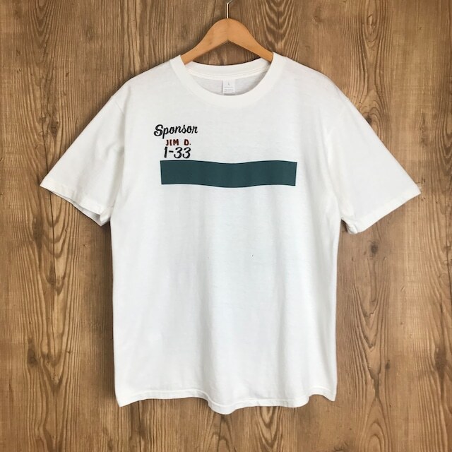 USA製 80s VINTAGE 両面プリント Tシャツ メンズL シングルステッチ 80年代 ヴィンテージ 古着 e24042204_画像1