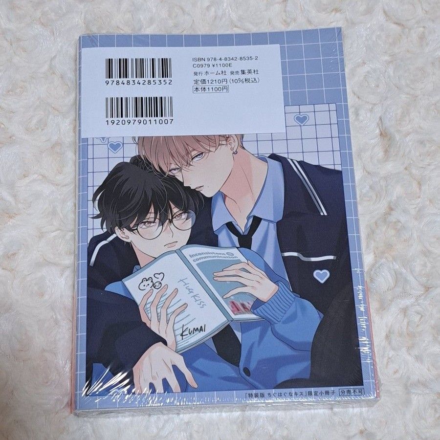 ちぐはぐなキス 特装版　末広マチ　コミック　bl　小冊子