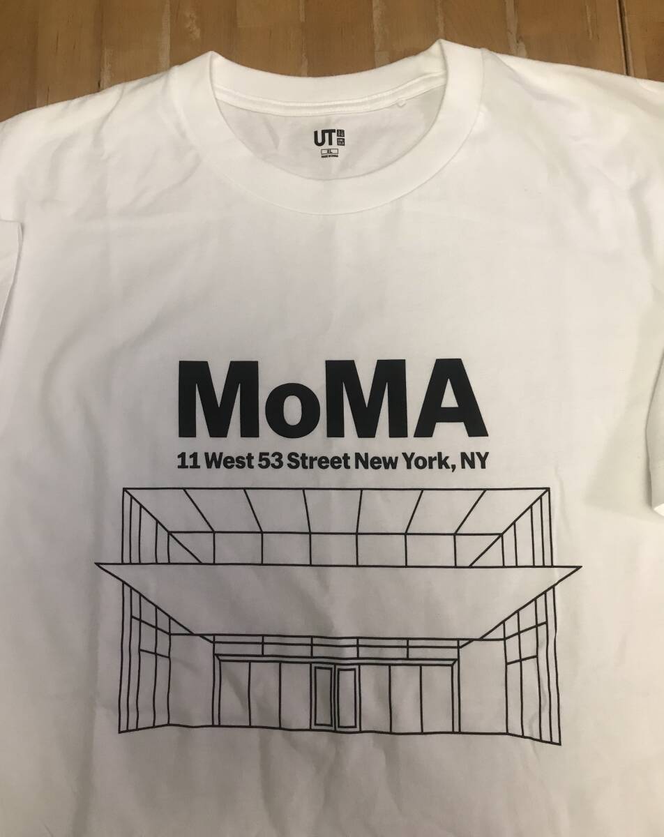 古着 ユニクロ MoMA Tシャツ XLサイズ 白 ホワイト ニューヨーク近代美術館の画像2