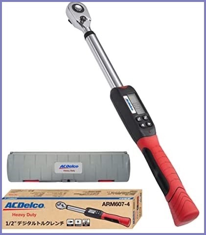 ACDelco 1/2” (12.7mm) デジタルトルクレンチ トルク値20-200Nm 内蔵ブザー及びLED警告灯