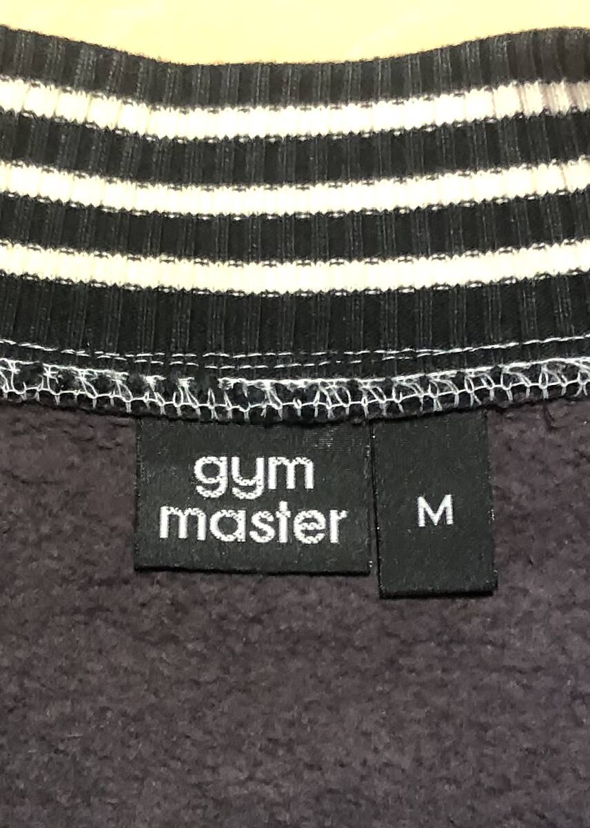 gym master ジップアップ スウェット ジャケット Mサイズ チャコールグレー ジムマスター トラックジャケットの画像9