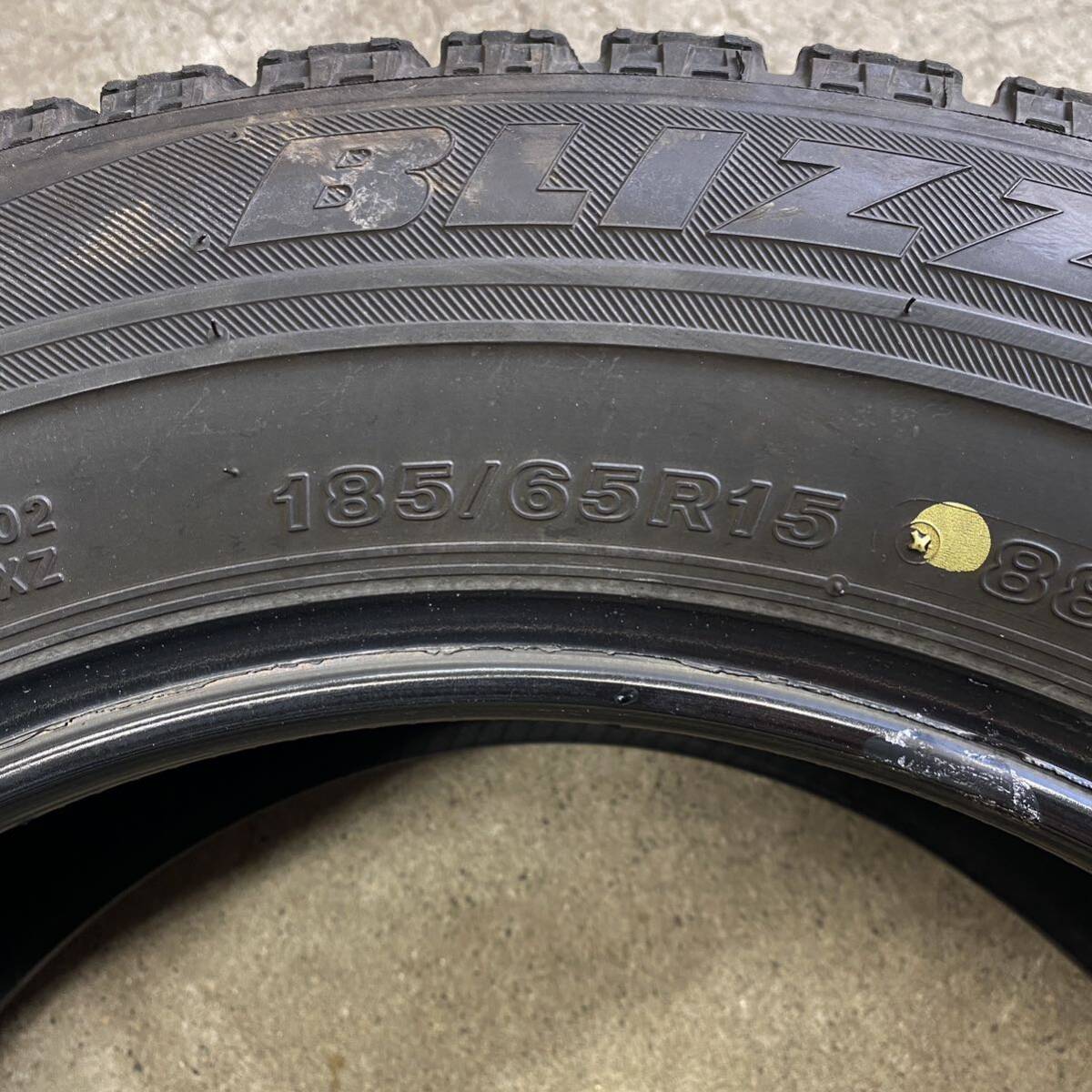 早い者勝ち◆2019年製 185/65R15 ブリヂストン ブリザックVRX スタッドレス 中古4本セット ※本州のみ送料無料の画像2