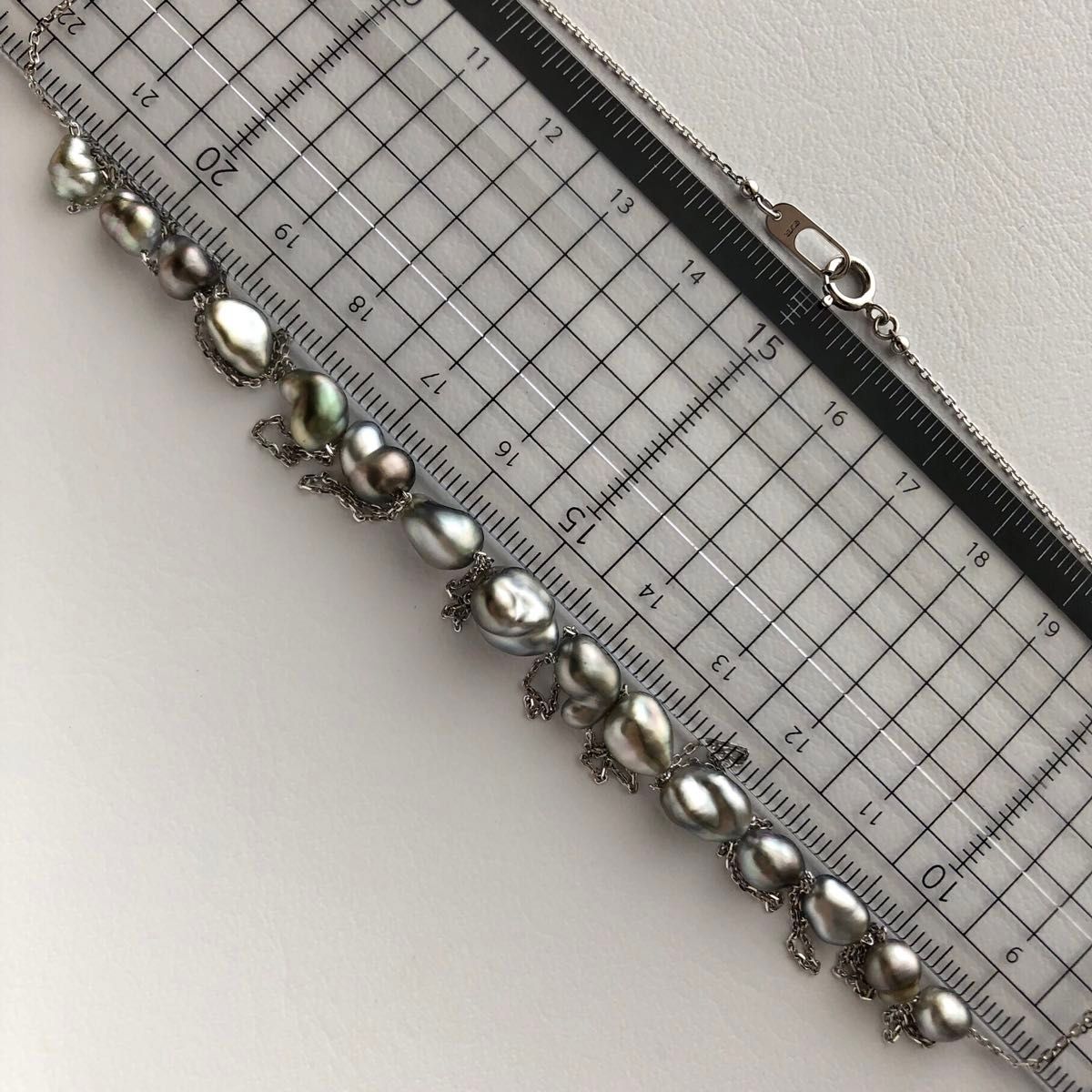 黒蝶真珠 ケシ ステーションネックレス 約80cm タヒチ真珠 南洋 黒蝶真珠 ケシ ステーションネックレス 約80cm タヒチ真珠 南洋