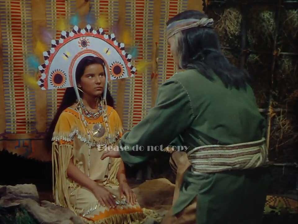 1950年 映画 西部劇 「折れた矢」 ソンシアレイ 役 デブラ・パジェット 大きなサイズ写真の画像1