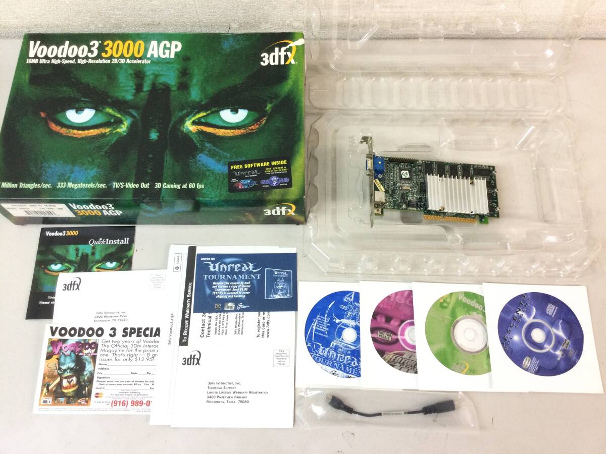 Yahoo!オークション - 3dfx Voodoo3 3000 AGP 16MB ビデオカード Yahoo!オークション - 3dfx Voodoo3 3000 AGP 16MB ビデオカード
