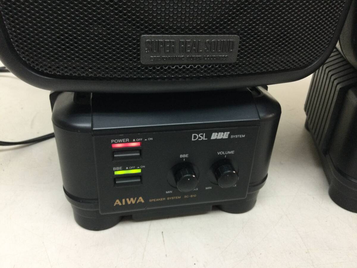 AIWA アイワ SC-B10 アンプ内蔵 スピーカーシステム ペアの画像3