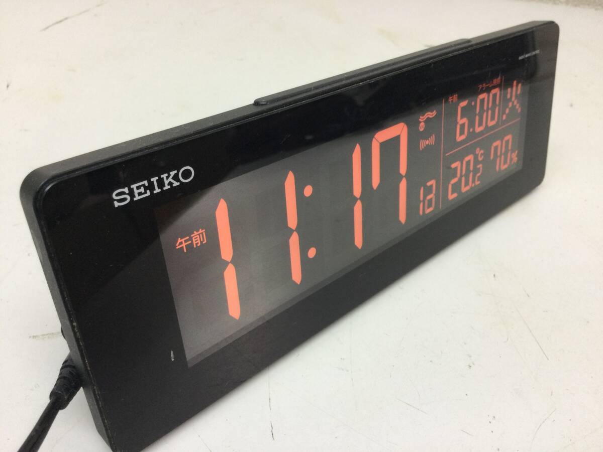 SEIKO セイコー デジタル電波時計 目覚まし クロック DL205Kの画像3