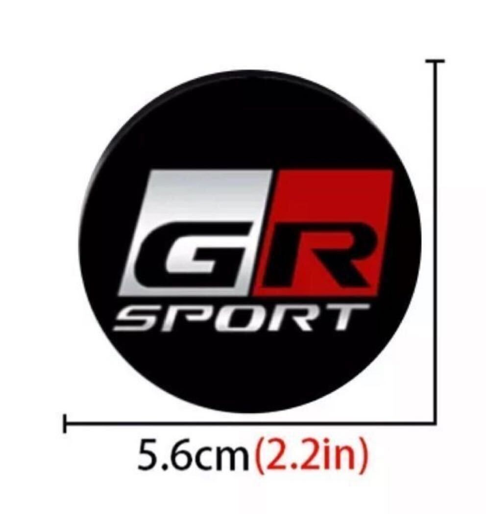 トヨタ ＧＲ　SPORT ホイール センター キャップ ステッカー ブラック　4枚_画像3