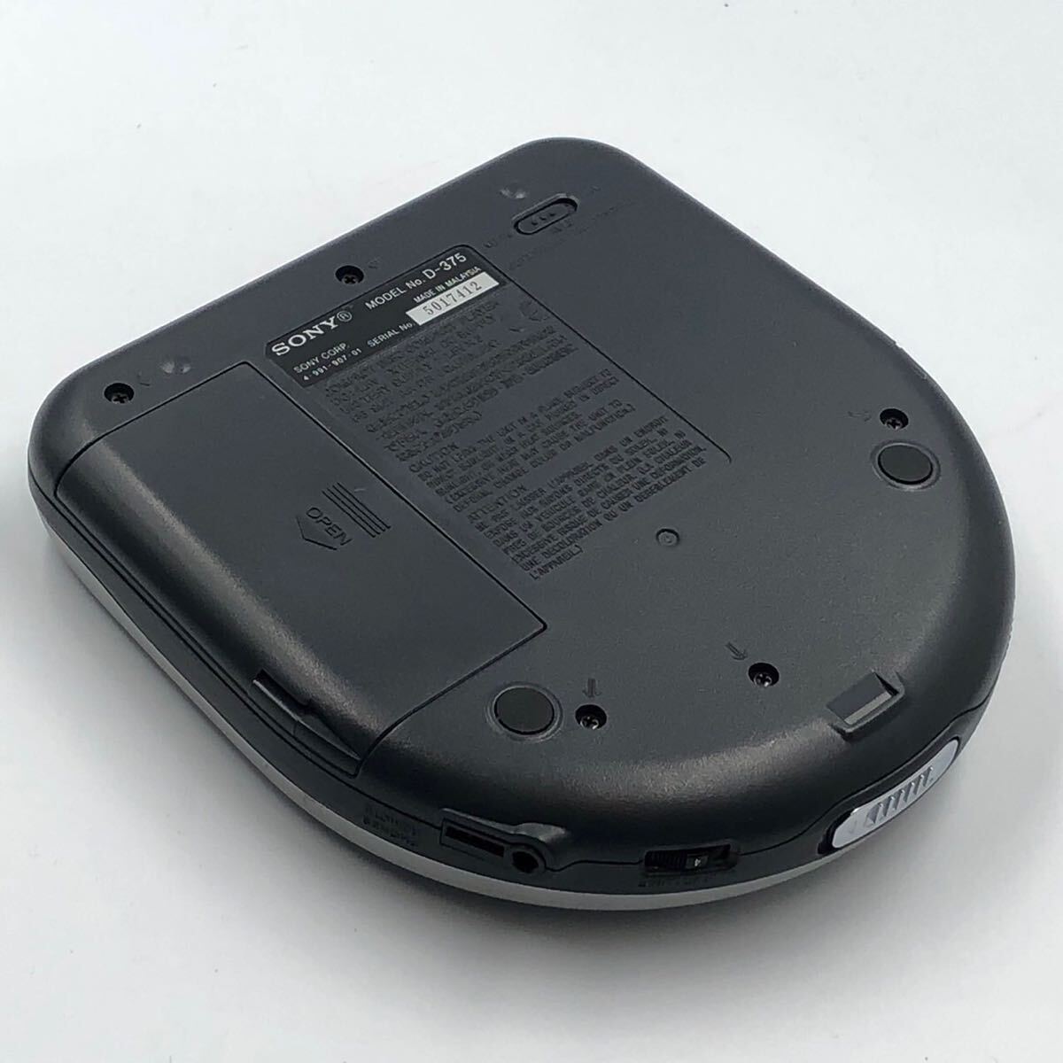 再生○ 外観美品　SONY D-375 Discman ポータブルCDプレーヤー　 _画像8