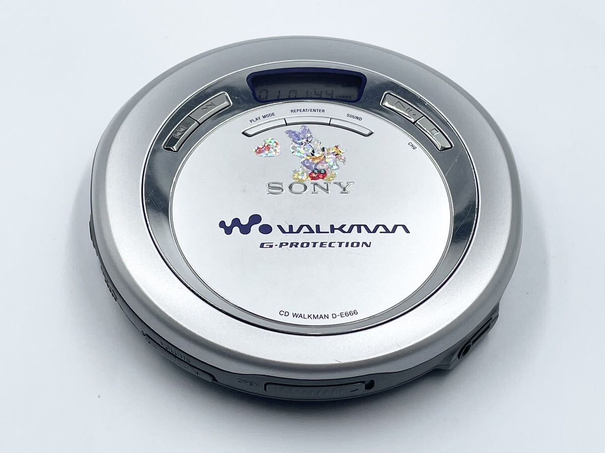 再生○ 概ね美品 SONY D-E666 WALKMAN ポータブルCDプレーヤーの画像1