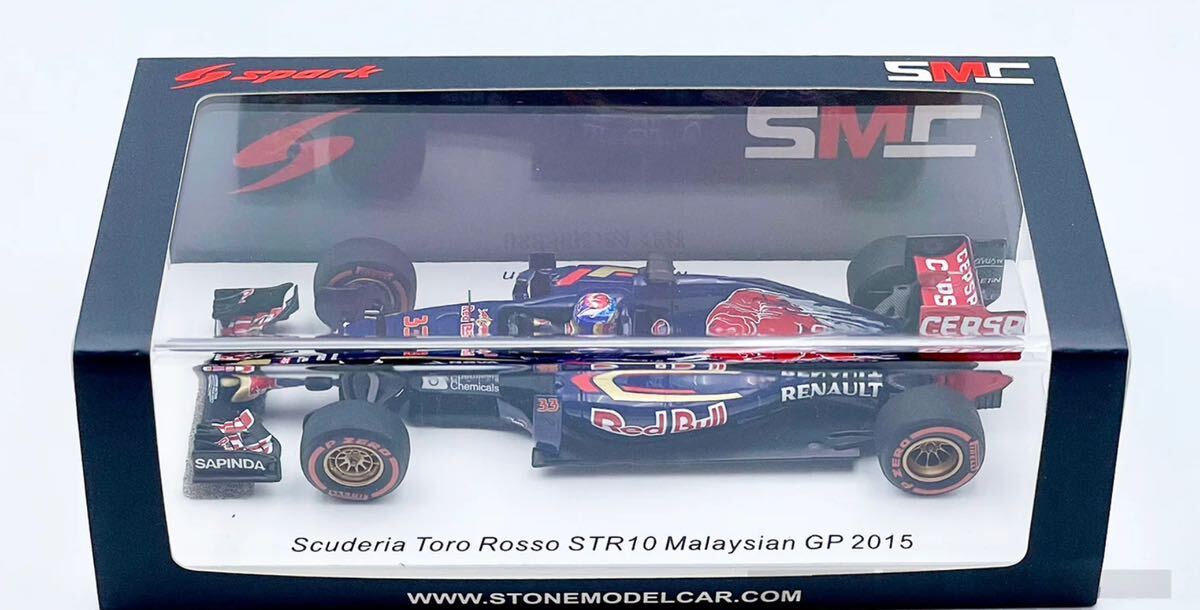 【海外特注モデル】1/43Spark Toro Rosso STR10 #33 Max Verstappen Malaysia 2015 F1 Youngest Point マックスフェルスタッペン100台限定_画像4