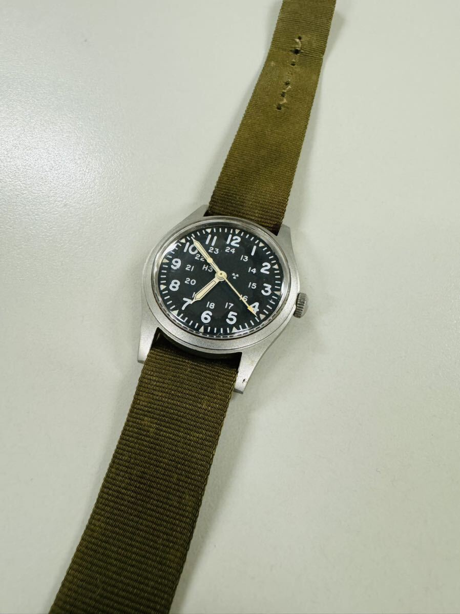 【希少】HAMILTON ハミルトン 1982年5月製 手巻き 軍用時計の画像1