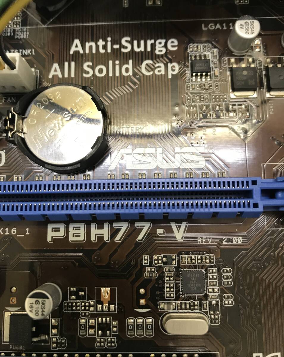 ASUS製 ATXマザーボード P8H77-V LE LGA1155　+　i7 CPU　+　CPUクーラ－　+　メモリ8GB（４GB×2）_画像2