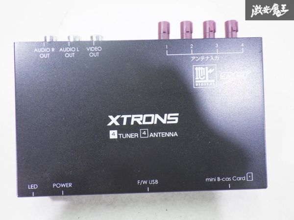 実動外し！！ XRTONS 地上デジタル チューナー 4x4 4チューナー 4アンテナ JT2HD リモコン付 汎用 即納 棚21Uの画像2