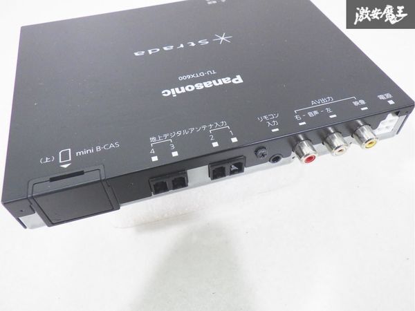 実動外し！！ Panasonic パナソニック STRADA ストラーダ 地上デジタル チューナー TU-DTX600 配線 リモコン付 汎用 即納 棚24Aの画像3