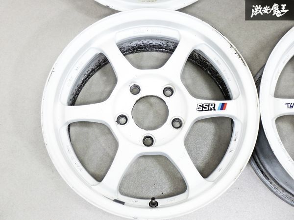 【 希少 程度良好!! 】 SSR TYPE-C タイプC 15インチ 7J +42 PCD 114.3 5H 5穴 ホイール 単体 4本 シビック インテグラ タイプR 等 棚34Bの画像4