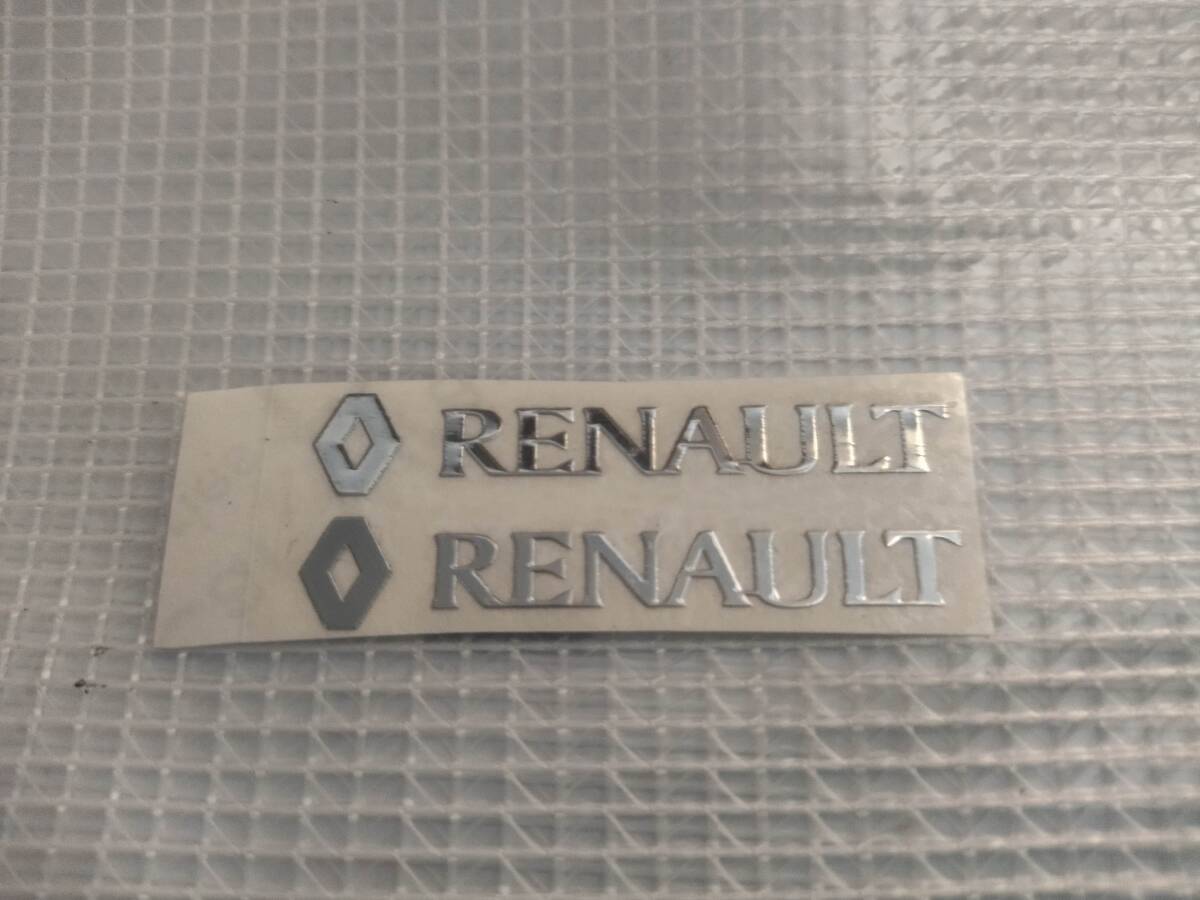 【送料込】RENAULT(ルノー) ステッカー 2枚組 縦1cm×横5cm　_画像1