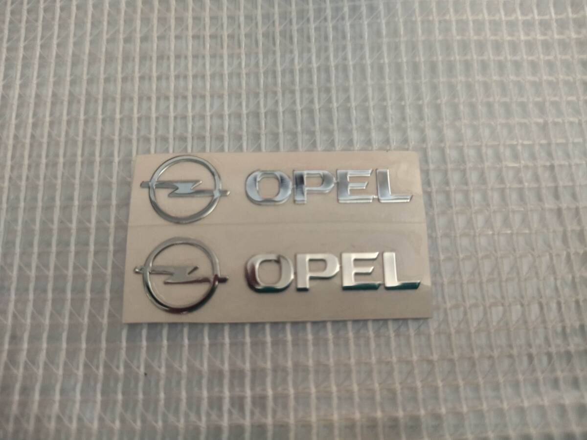 【送料込】OPEL(オペル) ステッカー 2枚組 縦1cm×横4.1cm　_画像1