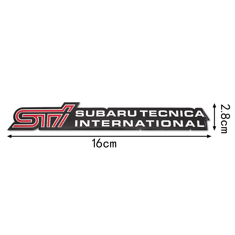 【送料込】STI 3Dエンブレムプレート 縦2.8cm×横16cm厚さ１mm アルミ製 スバル SUBARU_画像5