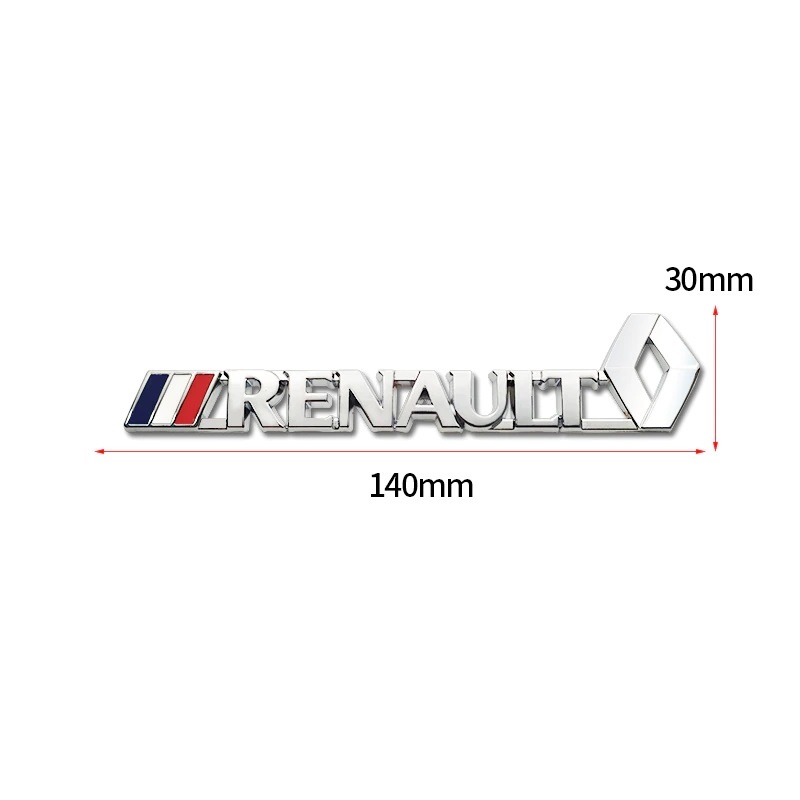 【送料込】RENAULT(ルノー) 3Dエンブレム 縦3cm×横14cm 金属製　_画像2