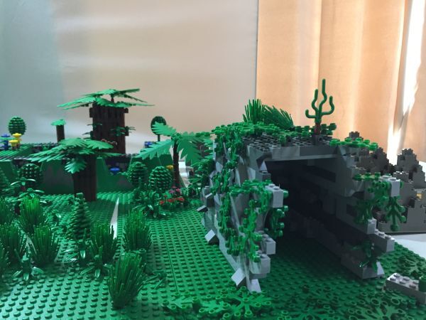 レゴ 造形用 森 洞窟 木 花 釣具 立体プレート 大量セットの画像9