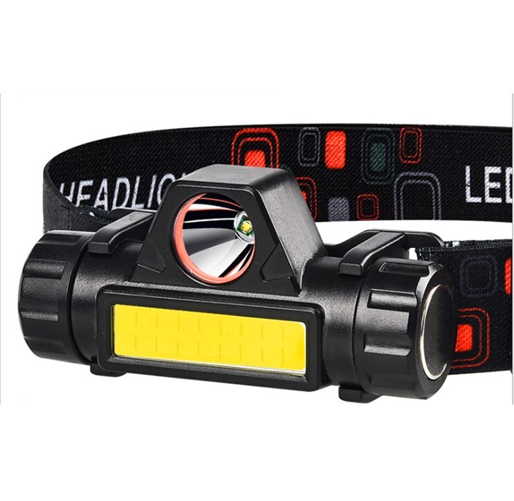 LEDヘッドライト USB充電式 ヘッドランプ ２個 登山 キャンプ 夜 釣り アウトドア ワークライト 作業 cob 小型 懐中電灯 停電 防災 非常用の画像4