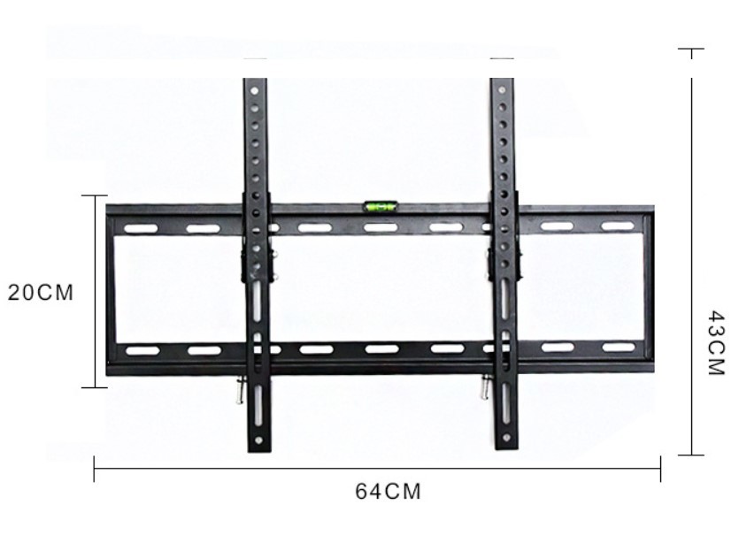 テレビ壁掛け金具 32-70型 水平器付 角度調整式 液晶テレビ対応 薄型 耐荷重50kg VESA規格 CE規格品 ウォールマウント式 Uナット付の画像2
