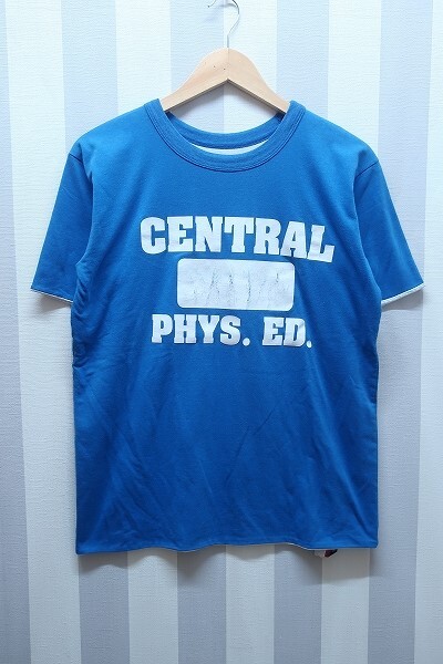 2-7339A/AW SPORTSWEAR CENTRAL PHYS ED 半袖リバーシブルTシャツ USA製 ビンテージ 送料200円 の画像1