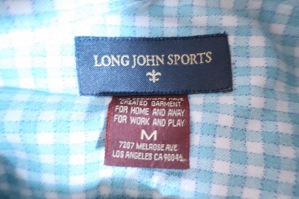 2-7380A/ロンジョンスポーツ チェックシャツ LONG JOHN SPORTS 送料200円 _画像3
