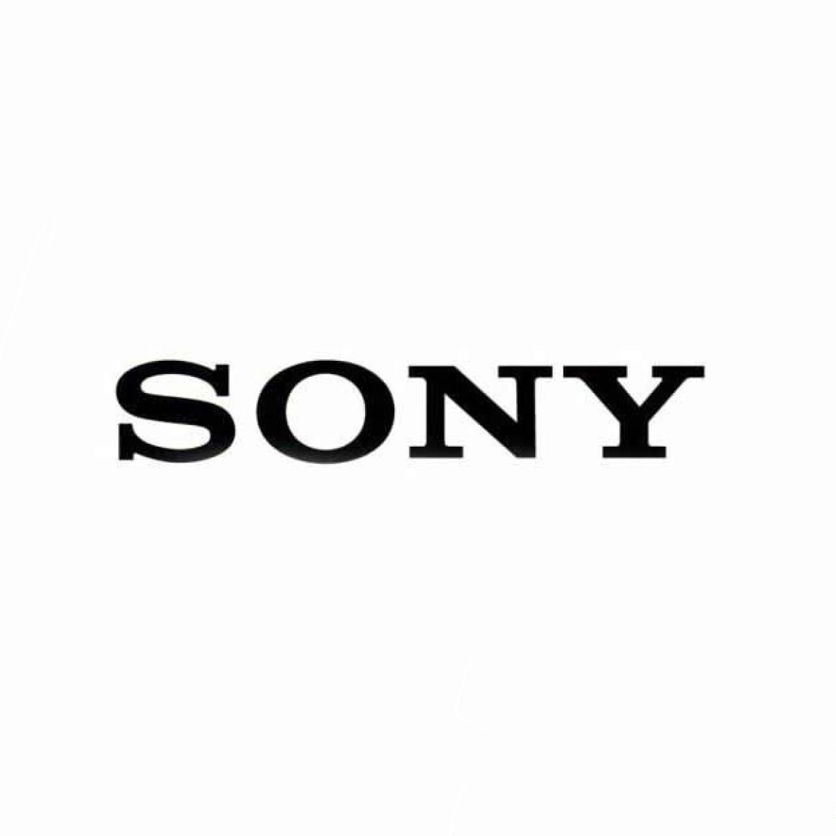SONY Sony aluminium emblem plate silver / black aa