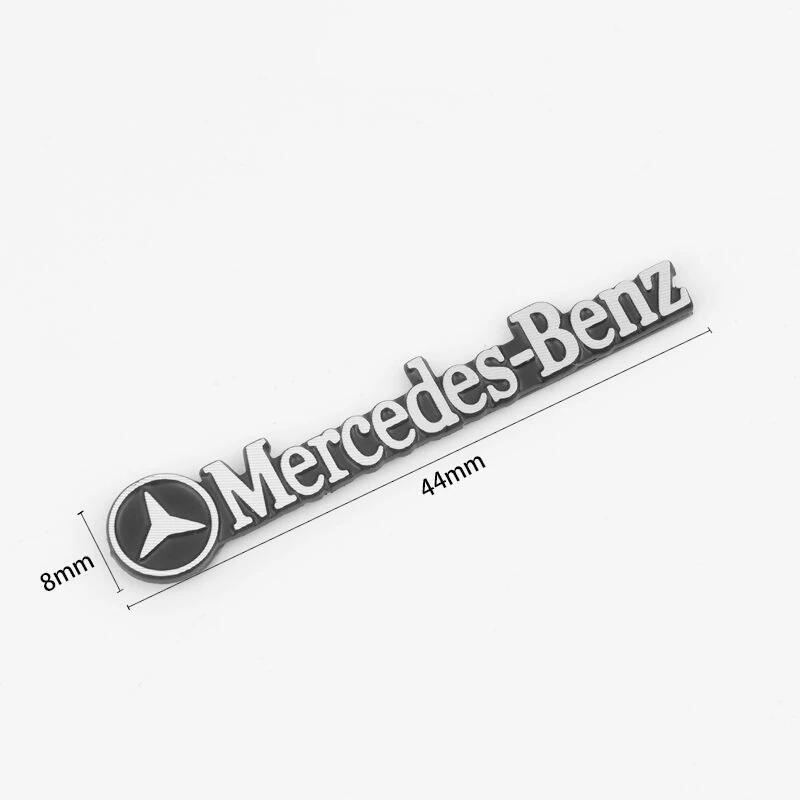 Mercedes Benz メルセデスベンツ AMG アルミ エンブレム プレート バッジ ステッカー シルバー/ブラック eの画像7