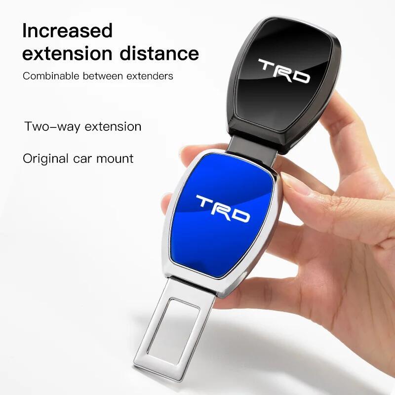 TRD Toyota TOYOTA seat belt ek stain da- buckle mirror finishing one push button gun black black GR cr