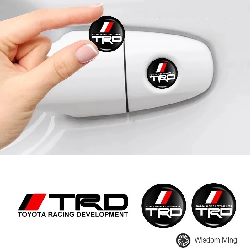 2個セット TRD トヨタ GR 3Dクリスタルエンブレム 14mm 鍵穴マーク 鍵穴隠し キーレス TOYOTA nt_画像4