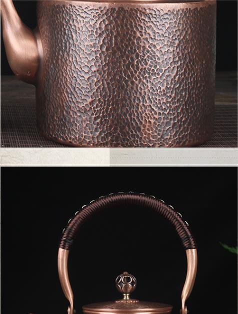 超人気☆純銅 大容量コーヒーポット制コーヒー器具銅イメージ紫銅ハンマー紋コーヒーポット細口ポットコーヒーポット2000MLの画像4