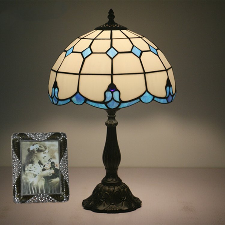 * новый товар * искусство товар * stain do лампа витражное стекло ретро атмосфера Tiffany техника настольная лампа античный . салон орнамент освещение 