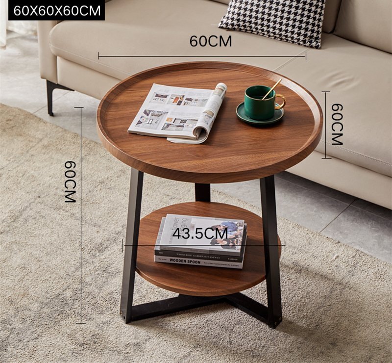 ◆美品◆高級家具◆サイドテーブル 丸形 別荘 卓 ナイトテーブル リビング 北欧 木製 コーヒーテーブル 贅沢の画像2