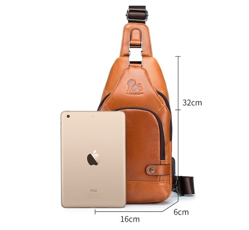  new goods body bag men's original leather high capacity one shoulder bag iPad correspondence multifunction diagonal .. bag bicycle casual bag left right shoulder attaching change possible 